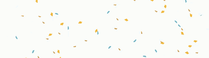 a bunch of colorful confetti flying in the air on a white background