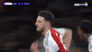 a soccer game is being played on bein sports and the score is 0 to 0