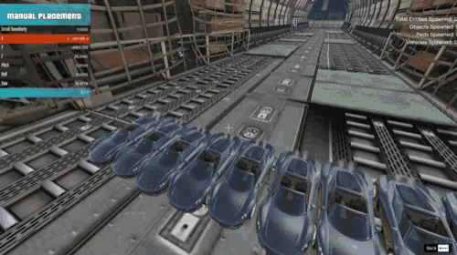 a screenshot of a video game with the words manual placement on the top left