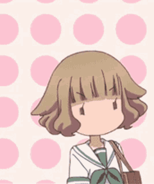 a cartoon girl with a wolf 's tail and ears