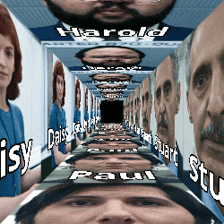 harold paul daisy stuart stuart paul and daisy stuart are shown in a tunnel