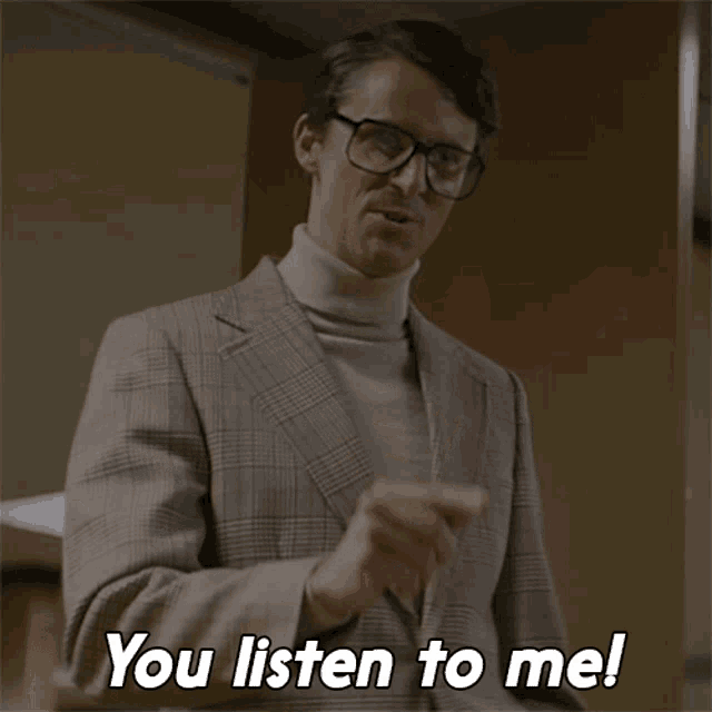 You Listen To Me Robert Evans GIF - You Listen To Me Robert Evans Matthew Goode GIFs