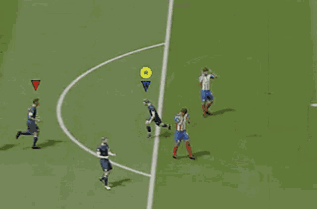 a group of soccer players on a field with the words wth ginji