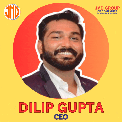 a picture of a man with the name dilip gupta ceo