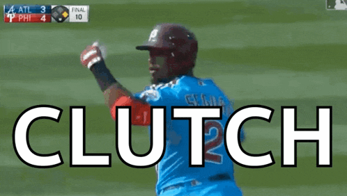 the word clutch that is on a green background