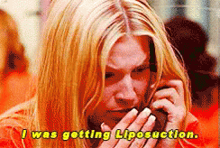 I Was Getting Liposuction!!!! - Legally Blonde GIF - Legally Blonde Liposuction Ali Larter GIFs