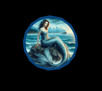 a mermaid sitting on a rock with the words mermaid queen carlas monuniverse surrounding her