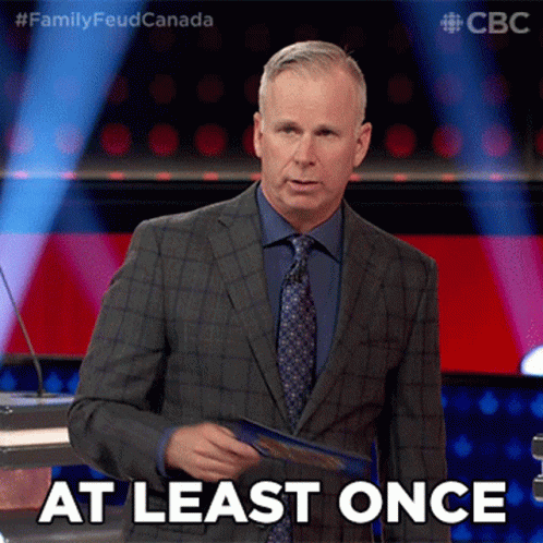 At Least Once Gerry Dee GIF - At Least Once Gerry Dee Family Feud Canada GIFs
