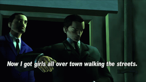 Gtagif Gta One Liners GIF - Gtagif Gta One Liners Now I Got Girls All Over Town Walking The Streets GIFs