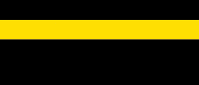 a yellow line is moving across a black background