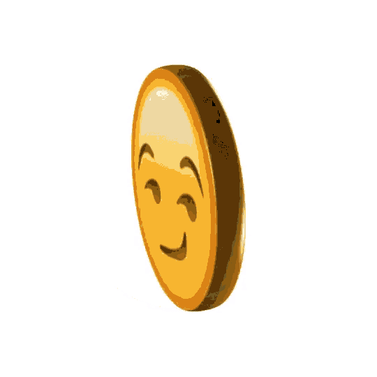 a smiley face with a slight smile on it