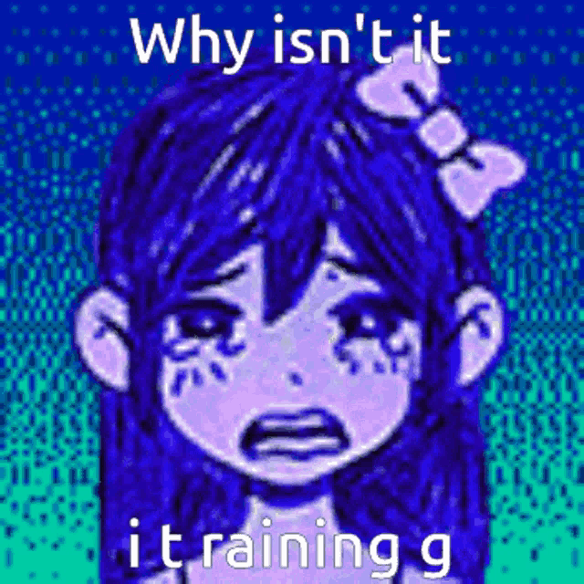 why isn 't it i training g is written on a picture of a girl with blue hair