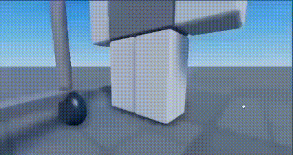a computer generated image of a person standing on a cart with wheels .