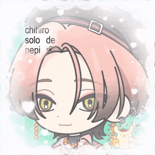 chihiro solo de pepi is written on a white background