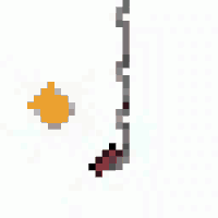 a chain with a spider on it is hanging from a white background .