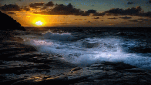 Waves Sunset GIF - Waves Sunset GIFs