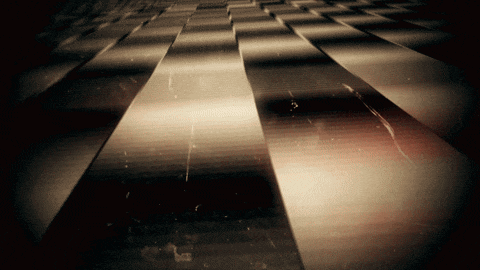 a black and white image of a maze with a few lines