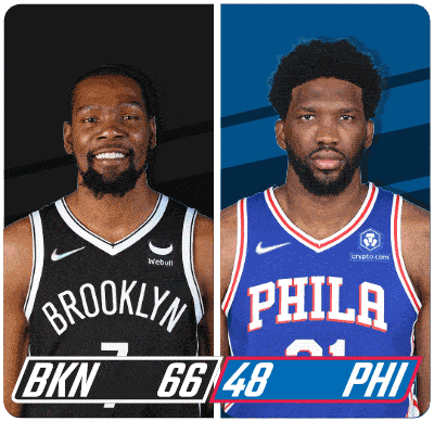 brooklyn nets and philadelphia 76ers basketball players