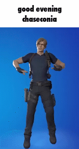 Good Evening Chaseconia GIF - Good Evening Chaseconia Leon Kennedy GIFs