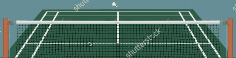 an illustration of a tennis court with the words shutterstock visible