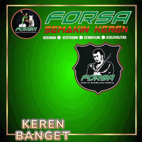 a forsa logo with a man on a horse