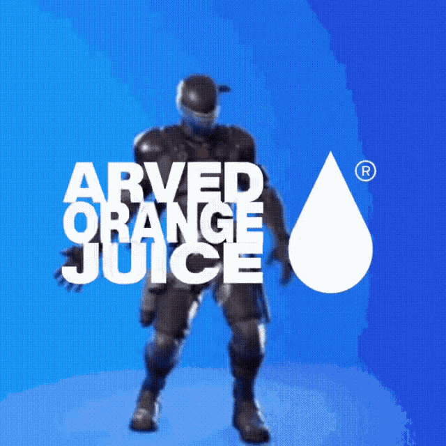 an advertisement for arved orange juice shows a soldier