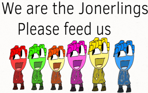 a poster that says we are the joneslings please feed us