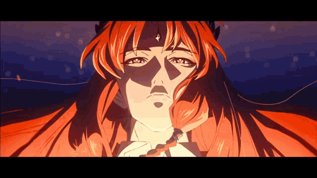 a cartoon of a woman with red hair and a crown on her head