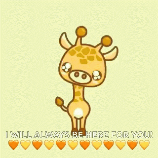 Giraffe Always Be Here For You GIF