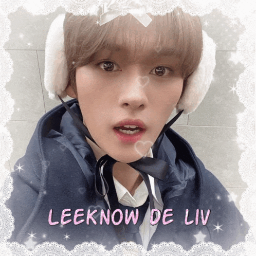a picture of a boy with the name leeknow de liv