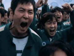 a group of people wearing green and white uniforms with the letter o on them