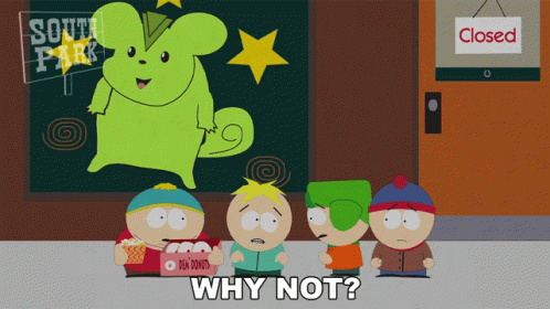 Why Not Eric Cartman GIF - Why Not Eric Cartman Kyle Broflovski GIFs