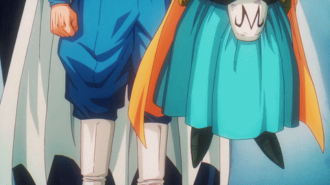 a cartoon character with the letter m on their skirt