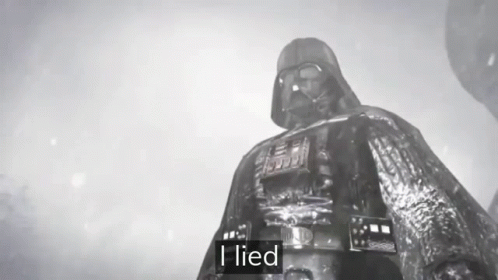 Darth Vader I Lied GIF - Darth Vader I Lied GIFs