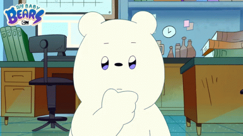 Thinking Ice Bear GIF - Thinking Ice Bear We Baby Bears GIFs