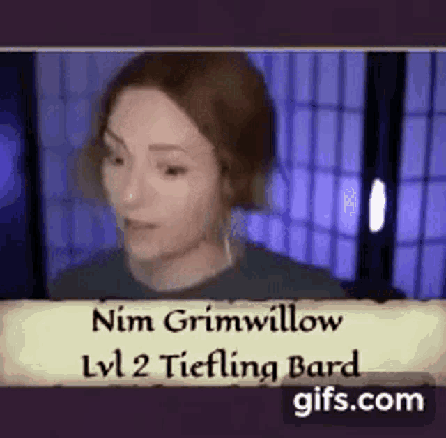 nim grimwillow is a tier 2 tiefling bard in a video game