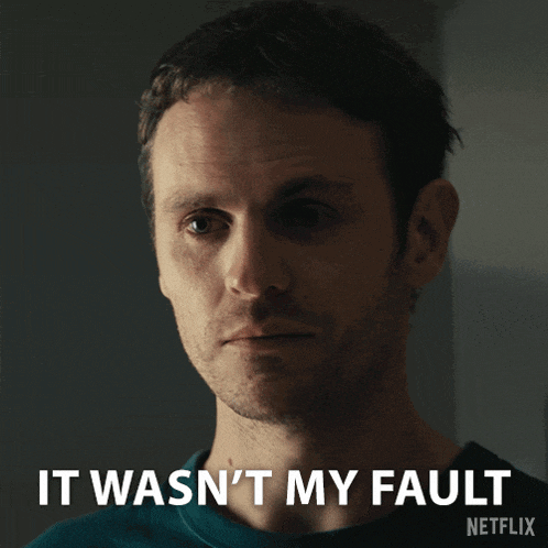 a man says it was n't my fault on a netflix advertisement