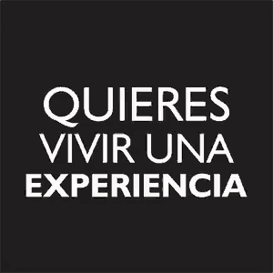 a black background with the words quieres vivir una experiencia in white letters