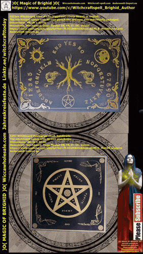 a poster for the magic of brightid shows a pentagram