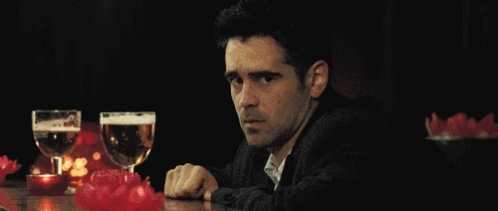 Colin Farrell Drink GIF - Colin Farrell Drink Im Out GIFs