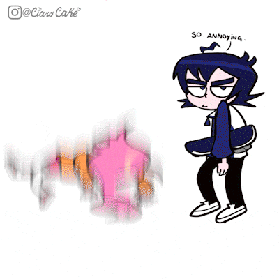 a cartoon drawing of a girl and a boy with the word wow surrounded by hearts