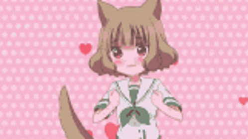 Dog Girl Anime Hearts GIF - Dog Girl Anime Hearts In Love GIFs