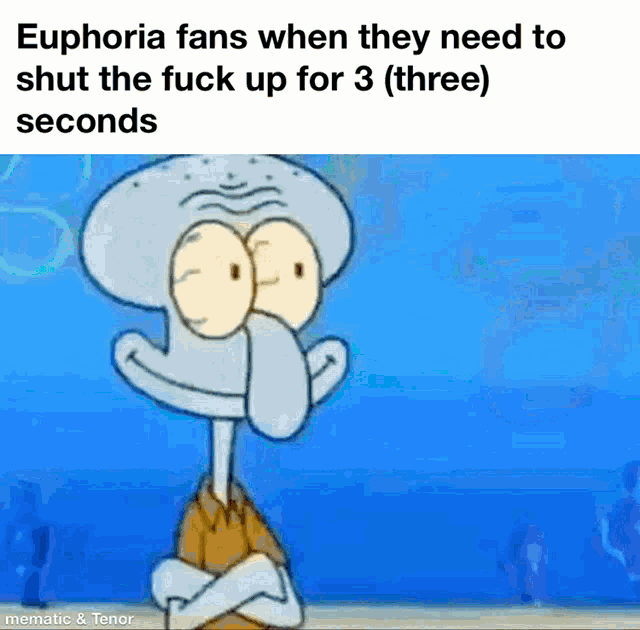 Euphoria Fans GIF - Euphoria Fans Squidward GIFs