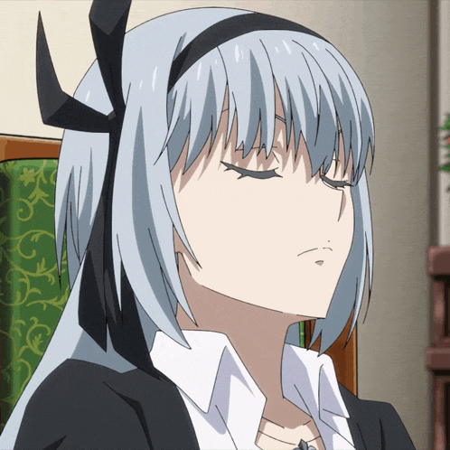 a girl with a black headband on her head