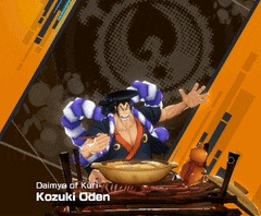 a video game character named kazuki oden is eating from a bowl