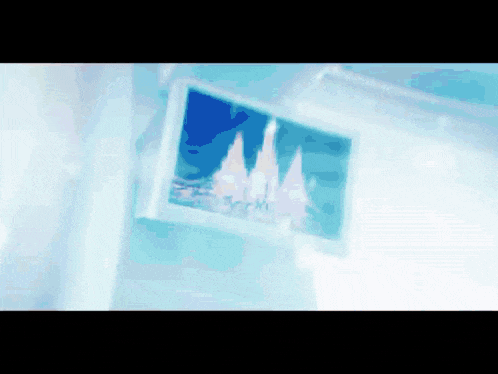 a picture of a castle is on a white wall