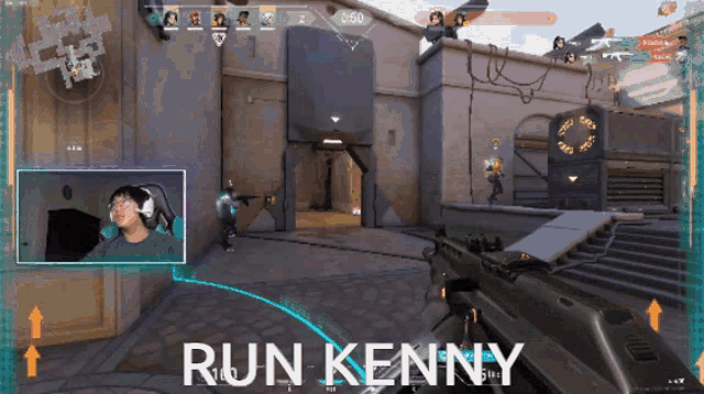 a screenshot of a video game with the name run kenny on it