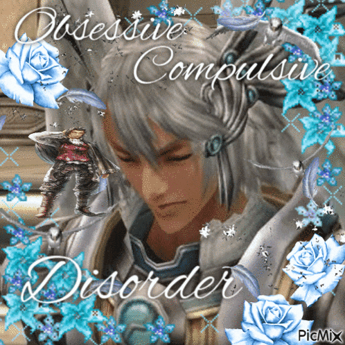 a picture of a man with the words obsessive compulsive disorder
