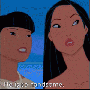 When U See A Cutie GIF - Handsome Pocahontas Flirt GIFs