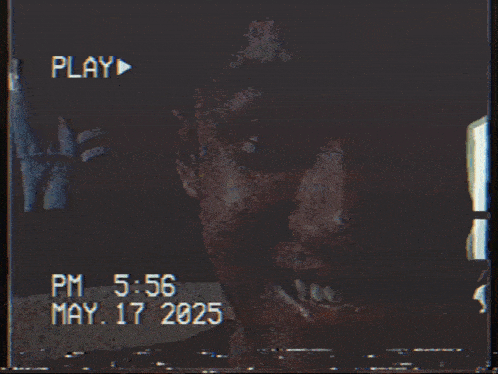 a video of a man 's face is being played at 5:56 pm on may 17 2025